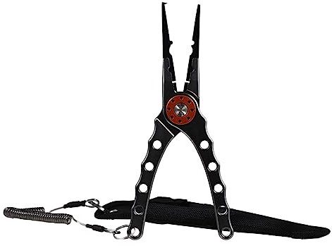 BIUDECO Multifunktionale Angelzange Aus Praktisches Werkzeug Mit Braid Line Cutter Und Hakenentferner Für Angler Für Outdoor-einsatz