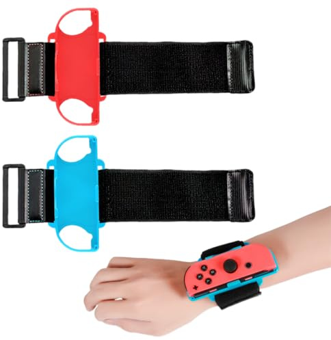 ZOWEXIQ 2 Pièces Juszt Danze 2024 Switch, Zba Burm It Up Swtch, Bracelets Pour Nintedo Swtch, Sangle Élastique Réglable Compatible Avec Joycon, Band Pour Just Danze Pour Adultes Enfants