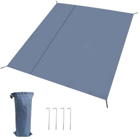 Tappetino per tenda da campeggio, impermeabile, in tessuto Oxford, resistente agli, ad asciugatura rapida, con borsa portaoggetti, per, balcone, escursionismo, picnic, prato