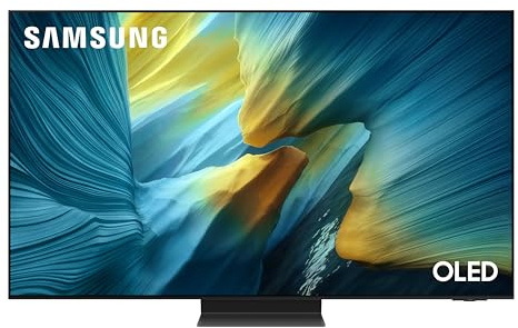 Samsung 55S95F 55 Zoll (140 cm) 4K UHD OLED evo AI Smart TV | NQ4 AI Gen3 Prozessor mit AI-Upscaling, Dolby Atmos Sound, Motion Xcelerator 165Hz, OLED HDR Pro & SmartThings Smart Home