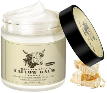 Horuili Crema de sebo de vacuno, bálsamo de miel y sebo, para el cuidado de la piel del rostro y el cuerpo, 60 g
