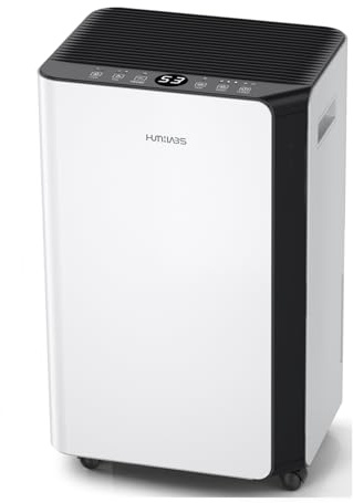 HUMILABS 20L/Day Dehumidifiers for Home with Large 4.5L Water Tank, Compressor Dehumidifier - Low Energy, Low Noise, Effectively Removes Room Moisture-for Office, Bedroom & Bathroom