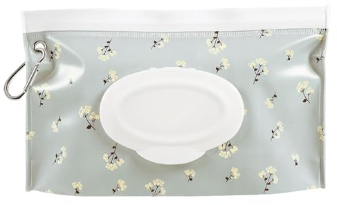 Porta Salviette Portatile - Borsa Da Viaggio Umida, Contenitore Ermetico Riutilizzabile, Design Resistente Alle Perdite Con Chiusura Facile Da Aprire | Spazio Di Archiviazione Ideale Per L'uso Del Pas