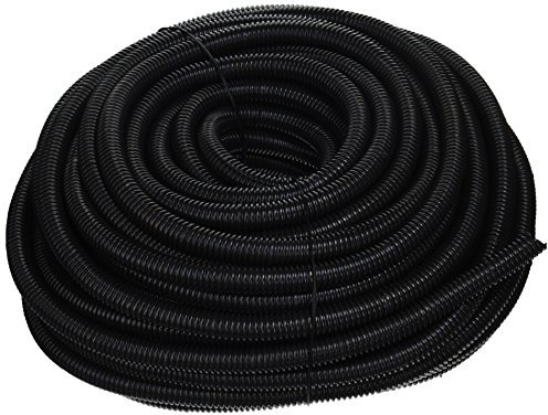 Sourcingmap 5 M 16 x 20 mm Plastic Flexible Corrugated Conduit Tube for Garden,Office Black