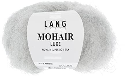 Lang Yarns Mohair Luxe 0003 hellgrau melange