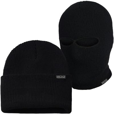 PG Wear Troublemaker Beanie Wintermütze (One Size, schwarz)