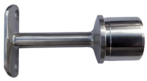 Handlaufstütze Premium Edelstahl für Rundpfosten 42,4 mm mit Halteplatte Steckfitting Handlaufverbinder von SO-TOOLS®