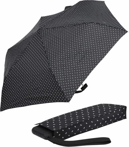 Doppler Taschenschirm Carbonsteel Slim Royal Schwarz