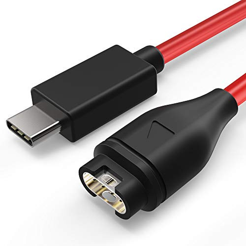 TUSITA USB Type C Charger Cable Compatible with Garmin Fenix 7 7S 7X 6 6S 6X Pro 5 5S 5X Plus,Epix 2,Forerunner 745 935 945 45 45S 245,Approach S10 S60,Vivoactive 3 4 4S,Vivomove 3S,Instinct,Venu 2 Sq