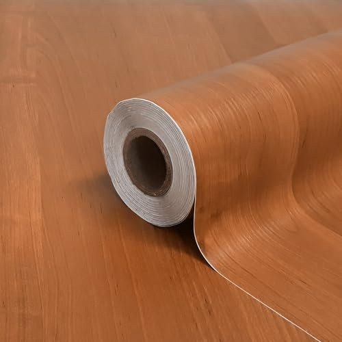 Dimex, pellicola autoadesiva per mobili, motivo con legno, ciliegio, decorativa, per porte, cucina, armadio, tavolo, larghezza rotolo: 90 cm