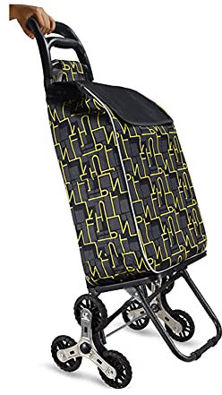 SHOPPING TROLLEY Carrello della Spesa 3 Ruote x 2 Salire Le Scale Silenzioso Pieghevole Staccabile Robusto 50Kg Impermeabile Camion a Mano Carrello della Spesa Viaggiare Picnic Campeggio 36L