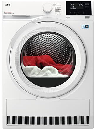 AEG TR8T60680 / Wärmepumpentrockner/AbsoluteCare - Wolle-Seide-Outdoor trocknen / 8.0 kg/A+++ / energiesparend/Mengenautomatik/Kindersicherung/Schontrommel/Startzeitvorwahl, Weiß