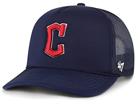 47 MLB Trucker-Mütze, verstellbar, Schaumstoff-Mesh, Cleveland Guardians, Einheitsgre