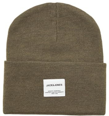 JACK & JONES Herren Mütze JACLONG Knit Beanie One Size Schwarz Grau Rot Grün, Größe:One Size, Farbe:Sea Turtle 12150627
