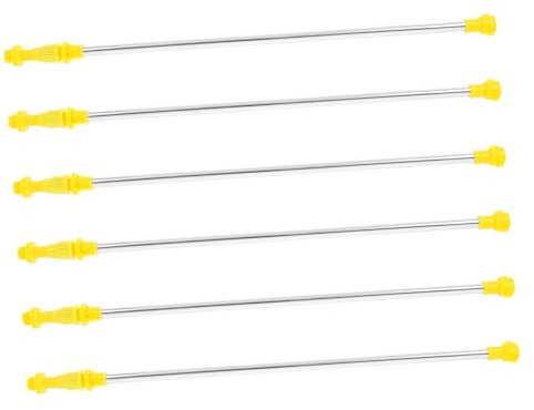 Toddmomy 6pcs Stainless Steel Sprayer Rods Long Hose Wand Extension for Garden Sprayer for Plant Watering and Agricultural Fertilization