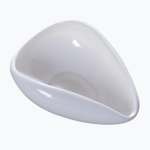 Coffee Spoon Rest for Coffee Bar Accessories, Coffee Bean Shaped Small Spoon Rest for Coffee Station, Ceramic Tea Spoon Teaspoon Rest Tea Spoon Holder (White)