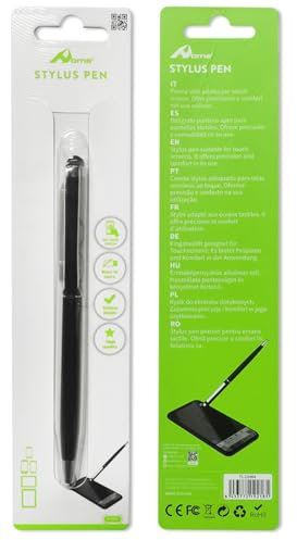 Home 2024 Stylet pour Tablette Tactile innovant 2 en 1 en Caoutchouc + Stylo à Bille, Stylet Universel pour Tous Les téléphones Portables/tablettes/Smartphone, iPhone/iPad/Samsung/Huawei/Xiaomi