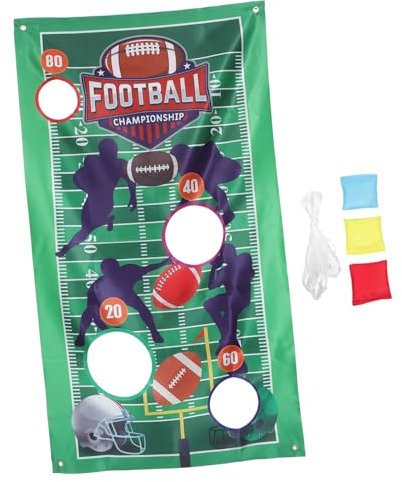 Abaodam 1 Satz Rugby-Spiel-Flagge Thema Geburtstag Hintergrund Sitzsäcke-Banner Banner Für Wurfspiele Banner Mit Sitzsäcken Werfen Toss-Spiele-Flagge Partyzubehör Kunststoffpartikel