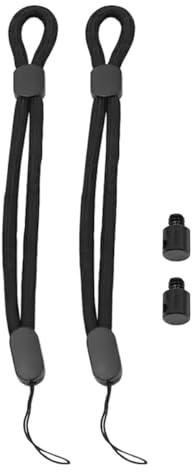 Nicear Cordón universal ajustable para cámara, correa de muñeca con tornillo de 1/4 de pulgada, compatible con cámaras X4, X3, ONEX2 y X (negro).