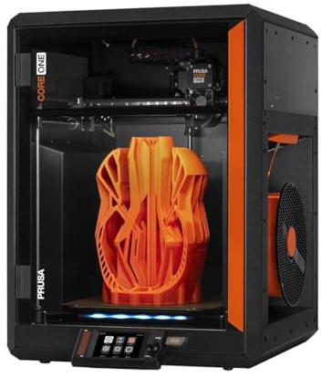 Prusa Core One, Impresora 3D FDM Lista para Usar, ensamblada y Probada, Hojas de impresión extraíbles, Carrete de PLA Prusament de 1 kg Incluido, tamaño de impresión 9.8 x 8.6 x 10.6 Pulgadas