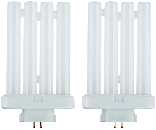 Sunlite 40531 FML27/65K/2PK Quad Tube Plug-in Compact Fluorescent Lamp, FML 4-Pin, 27 Watts, 1500 Lumens, 6500K Daylight, 4-Pin (GX10q4) Base, 120 Volts, 2 Pack