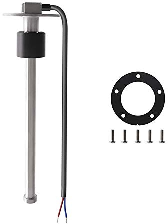 KAOLALI Bränsle gassändare rostfritt stål bränsle sändningsenhet 450 mm marin båt vattennivå mätare sensor 5 hål passar bränsle vattenmätare 0 ~ 190 ohm