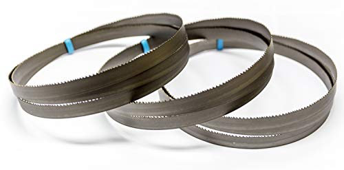 Lot de 3 lames de scie à ruban M42 HSS bi-métal 2085 x 20 x 0,9 mm avec 8/12 dpp