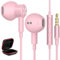 Auriculares con Cable para Xiaomi Redmi Note 12 Pro 12S 11 Pro 11S 10 12C,Magnéticos Estéreo Cancelación Ruido 3.5mm Jack Auriculares con Microfono para Samsung Galaxy M13 A14 POCO X5 Pro Moto e13 g23