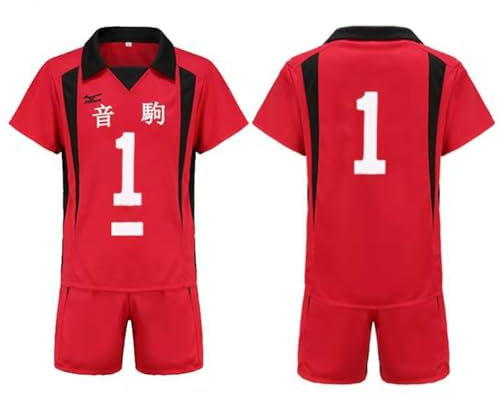 Xinchangda Anime Haikyuu Kuroo Tetsurou/Kozume Kenma Jersey Fußball/Fußball/Volleyball-Uniform, Trainingsanzug, kurzärmelig und Shorts, Set für Herren und Damen, Trainingsoutfits, Typ 10, M