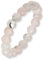 GD GOOD.designs Anti Stress Ring aus Rosenquarz Naturstein Perlen für Damen - Elastische Anxiety Rings - Fidget Ringe I Ringgröße 52-60