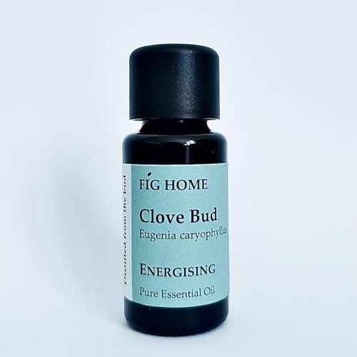 Fig Home - Aceite esencial de clavo de olor - 15ml | Puro Premium | Sin diluir 100% puro y natural | Promueve la claridad mental, crea calidez y confort | Para uso tópico y en difusor
