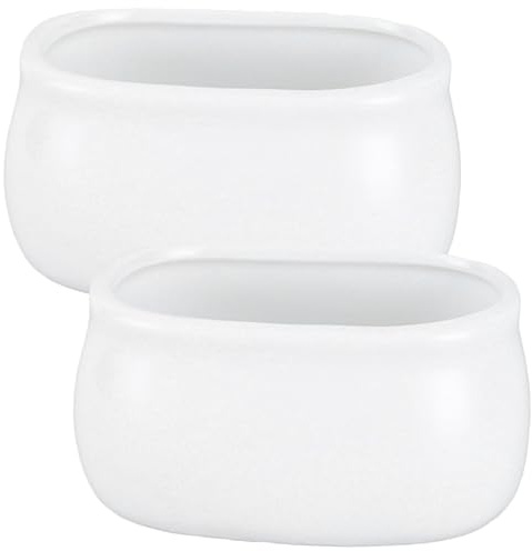 CLISPEED 2pièces Sucrier Céramique Blanc Pur Petits Bocaux Compacts Pour Sucre Cubes Boîte De Rangement Résistante Et Facile à Nettoyer Pour Café Et Thé Usage Domestique Et Restauration