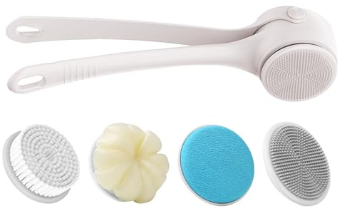 Nettoyeur Électrique pour Salle de Bain - Brosse de Nettoyage Intensive - Nettoyeur Automatique Rotatif pour le Corps Soin de Peau SPA Douche Hommes Femmes