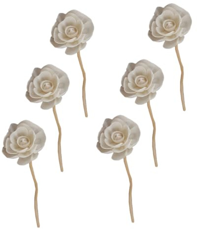 Toyvian 6 Varillas Difusoras de Aroma de Ratán Natural 20 CM para Difusor de Aceites Esenciales Varillas Aromáticas para Ambientador y Decoración de Hogar Paquete de 6 Unidades