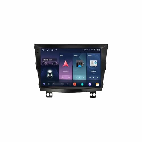 Car Radio per SsangYong Tivolan Tivoli 2014-2017 9 Pollici Android 15 Ricevitore Multimediale Digitale con Bt Gps Wifi Fm Carpaly Backup Camera Cooling Fan Per, 8 Core 8G+256G