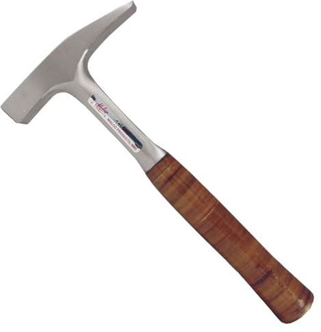 Malco SH3 18 oz Sheet Metal Setting Hammer – One-Piece Forged I-Beam, Beveled Face & Pein, Leather Grip | HVAC, Roofing & Ductwork