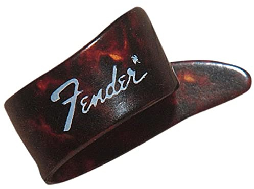 Fender - Großes 3er-Pack Daumenplektrum aus Zelluloid-Schildpatt für Gitarre