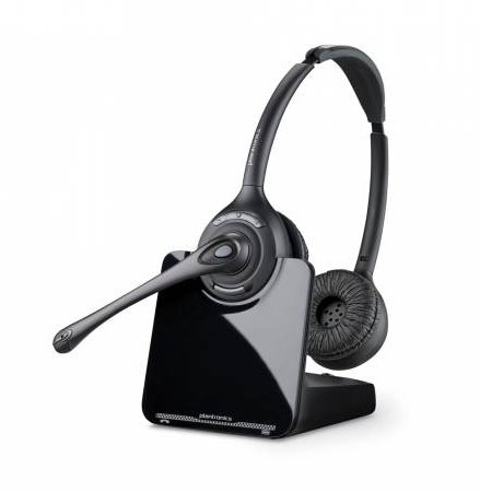 Plantronics CS520 Headset mit Adapter für Avaya Telefone; Wideband-Klangtechnologie; Kopfbügel-Modell