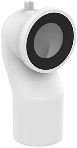 Ideal Standard - Multi Suites, Curva tecnica regolabile per water, Raccordo universale per scarichi WC, J324867, Grigio