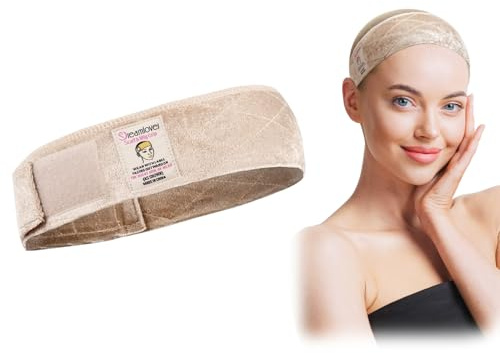 Dreamlover Wig Grip, Hold All Wigs Securely, Nude | Non-slip Wig Band, for Hats and Scarves, Adjustable Length, All-day Comfort, Soft Velvet, for Daily, Shows, Festivals