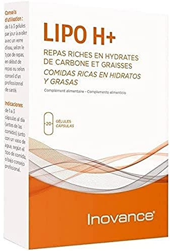 INOVANCE LIPO H 20cap. – gélules qui facilitent la supplémentation quotidienne, à prendre régulièrement selon la dose conseillée, boîte de 20 gélules et facilite la prise en charge de votre bien-être