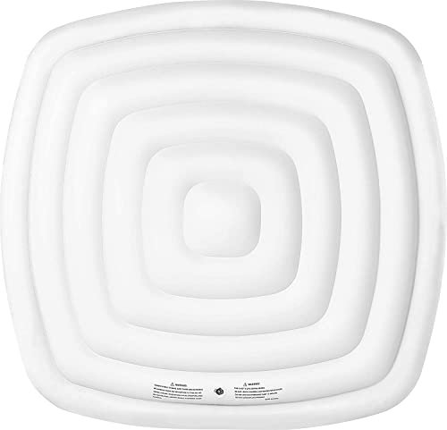 Energy Saving Spa Cover For Mspa Hot Tub Inflatable spa Lid Protective Rain Overflow Heat Insulator Technology 6 People Square Bladder – 160 X 160Cm, White