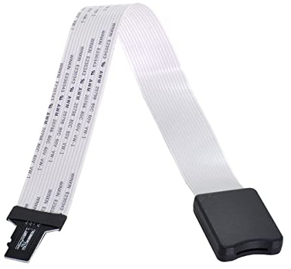 NFHK Micro-SD TF Memory Card Kit Male to TF Female Extension Soft Flat FPC Cable Extender 25cm