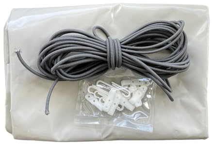 Bâche hivernage Piscine Hors Sol Ubbink Sunwater 490 x 300 cm - Toile PVC 640 g/m² Gris - Couverture Hiver