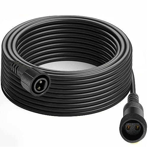 Joycome Cavo di Prolunga 3M/9.8Ft 2 Pin Prolunga luci Natale, IP65 Impermeabile Cavo Prolung per Catena Luminosa Esterno, Luci da Giardino, Luci Solare, Luci Stringa, Pannelli Solari