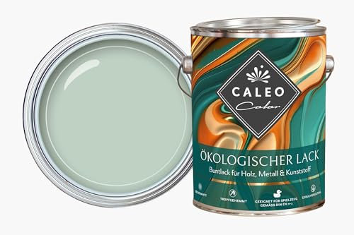 Caleo Color Lack NOVEMBERNEBEL Mint, 0,15 Liter - ökologischer Lack für Möbel - natürlich, lösemittelfrei, spielzeugtauglich