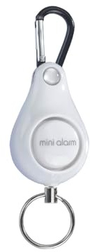 Mini-Alarmanlage gegen Diebstahl – Raub- und Anti-Bruchalarm – Mini-Sicherheitsalarm, 19 x 9 x 3 cm, Weiß