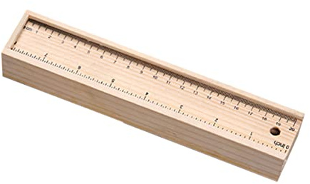 HOODANCOS Holz Schachtel Federmäppchen mit Großer Kapazität und Stabiler Schublade Robuste Stiftebox für Schreibwarenaufbewahrung in Schule für Kinder