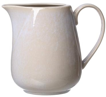 Ritzenhoff & Breker Laredo Krug 1,2 Liter, Servierkrug mit Reaktivglasur, Serviergeschirr mit rustikalem Chrame, Steinzeug, Beige