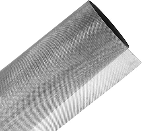 Drahtgeflecht aus Edelstahl 304, Drahtgeflecht aus Edelstahl 30, 30 Maschen, Metallgitter, hitzebeständige Drahtgeflechtplatten für Lüftung, Filter, Sicherheit, Fenster und Garten (Silber, 1 x 3 m)